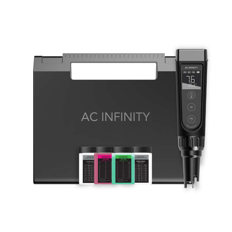 AC INFINITY HYDROPONIC METER PRO KIT, ALL-IN-ONE PH PEN, INTERCHANGEABLE PROBE