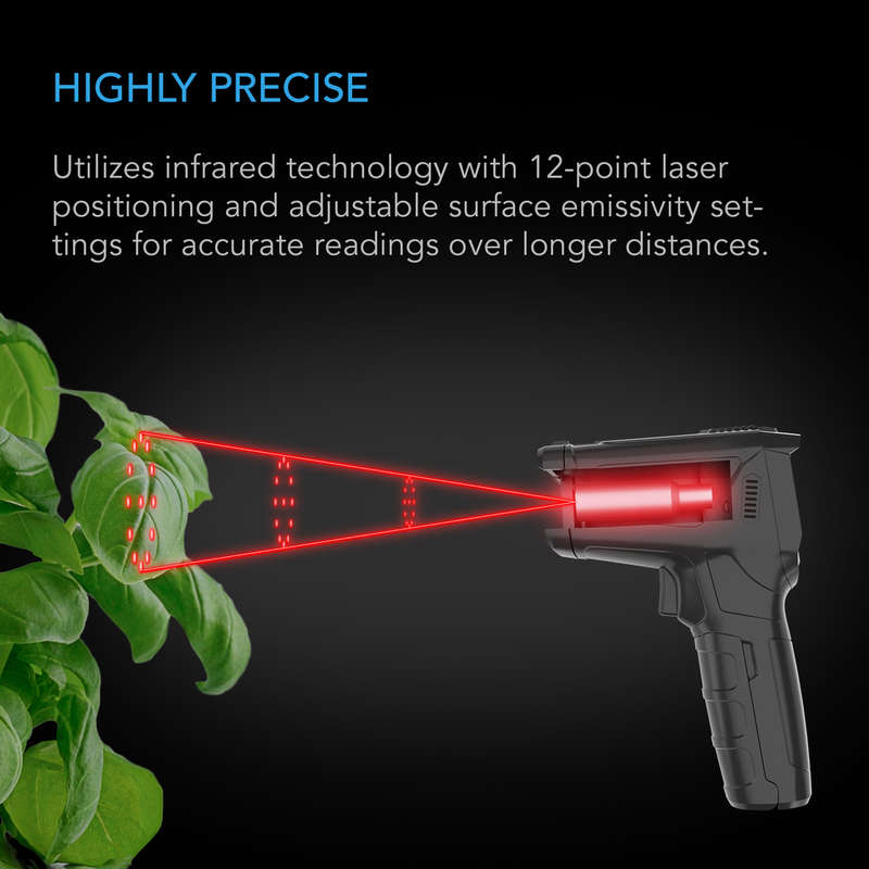 AC INFINITY VPD THERMOMETER, HANDHELD ENVIRONMENTAL MONITOR, CAPTURES LEAF VPD AND TEMPERATURE