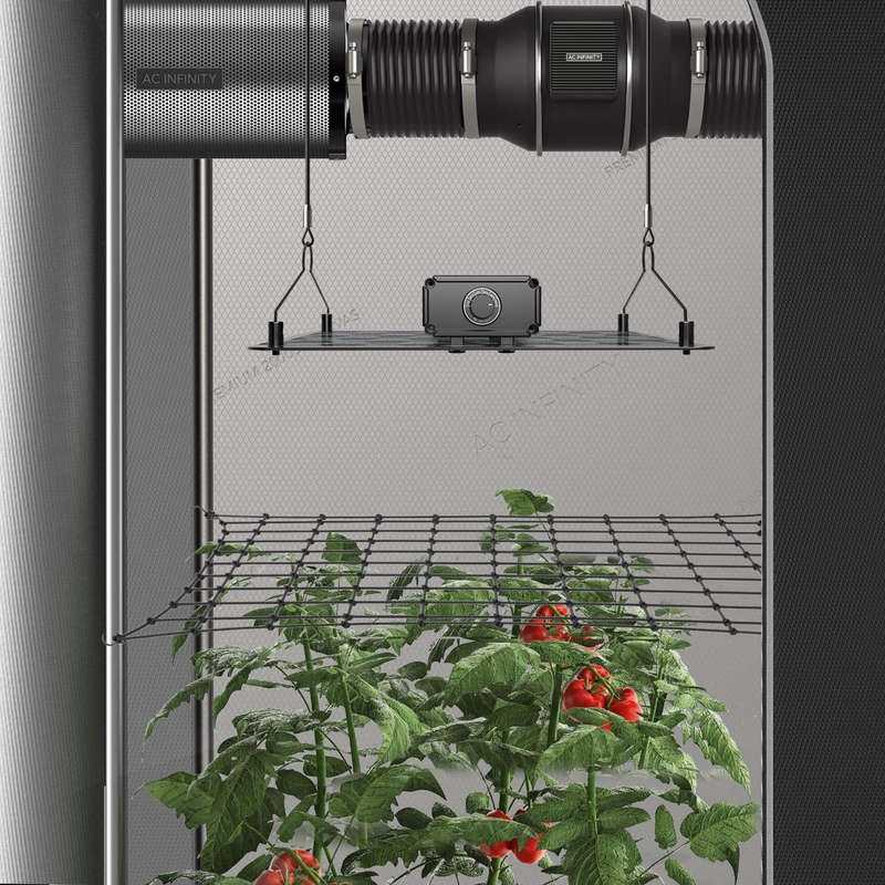 AC INFINITY GROW TENT TRELLIS NETTING, FLEXIBLE ELASTIC CORDS, 5 X 5