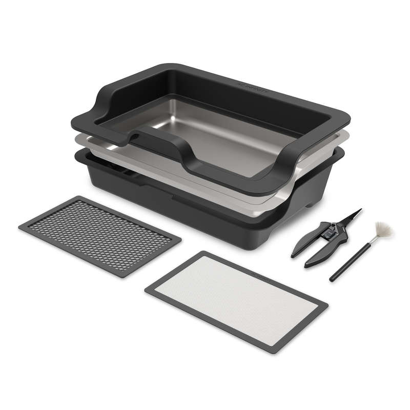 AC INFINITY - LARGE TRIM TRAY SYSTEM, 3 TRAY & 2 SCREEN KIT, INTERCHANGEABLE AND ERGONOMIC DESIGN