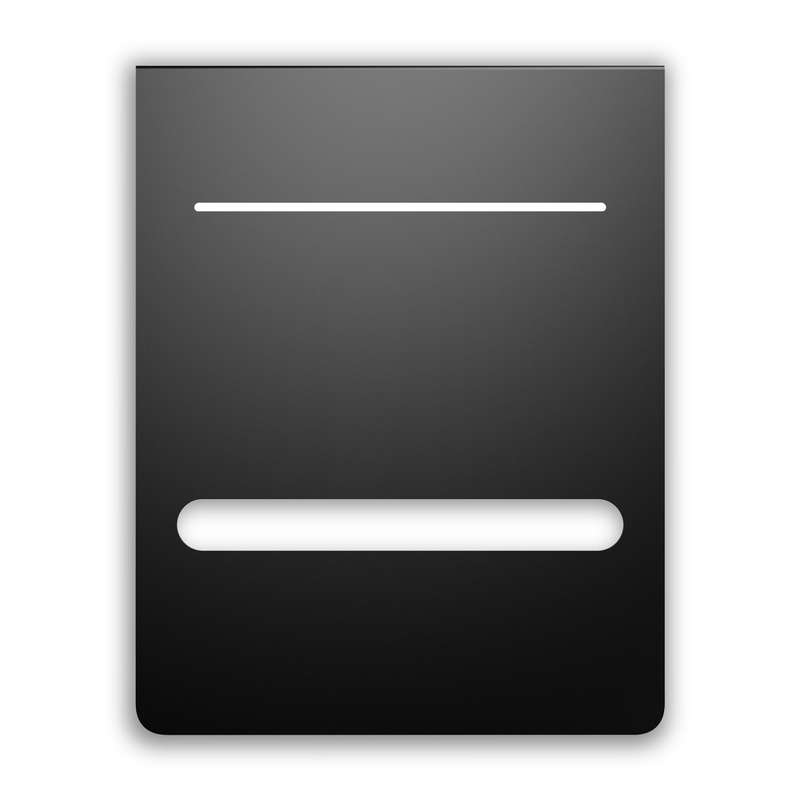 AC INFINITY - GROW TENT MOUNTING PLATE, POWDER COAT BLACK, 6 X 7"