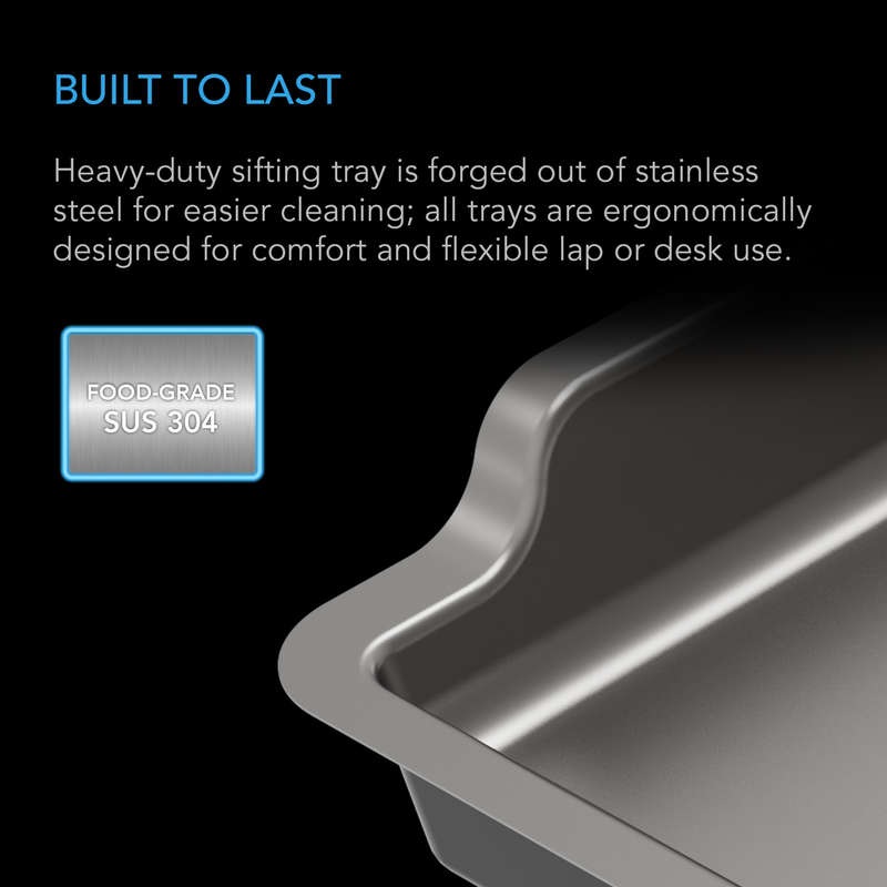 AC INFINITY - LARGE TRIM TRAY SYSTEM, 3 TRAY & 2 SCREEN KIT, INTERCHANGEABLE AND ERGONOMIC DESIGN