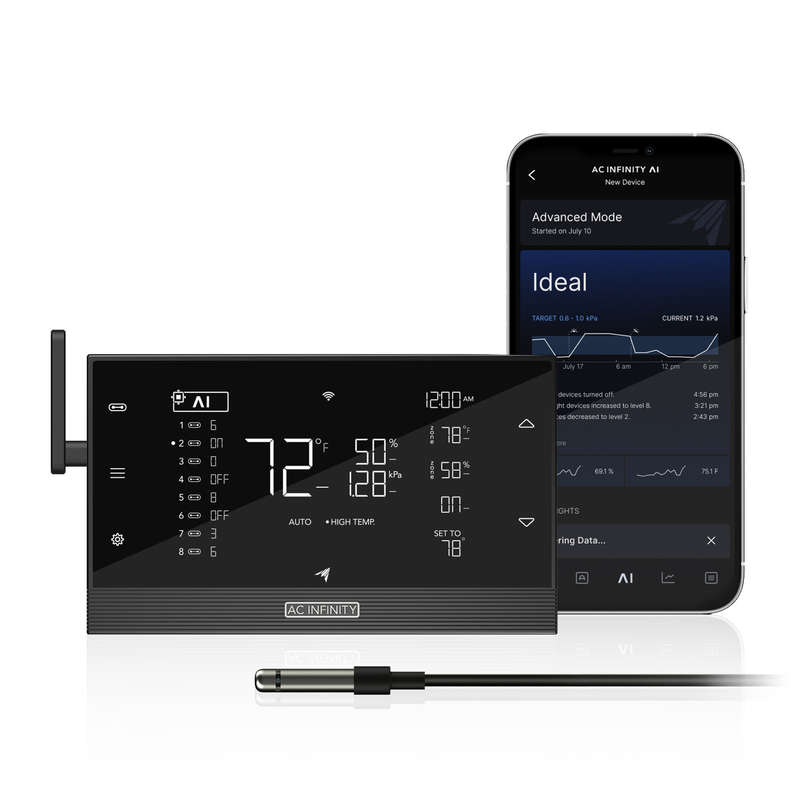 AC INFINITY CONTROLLER AI+ Environmental Controller, AI-Powered Learning and Dynamic Level Adjust...