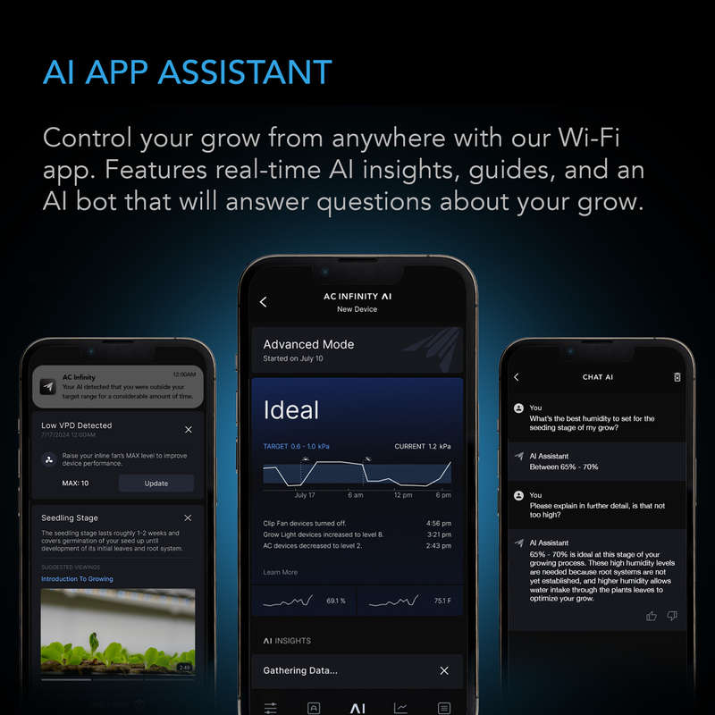 AC INFINITY CONTROLLER AI+ Environmental Controller, AI-Powered Learning and Dynamic Level Adjust...