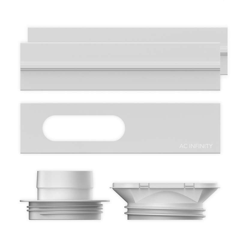 AC INFINITY Window Duct Kit, Adjustable Vent Port for Inline Fans