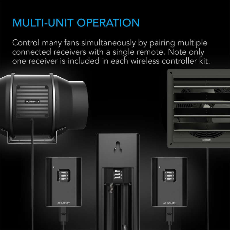 AC INFINITY CONTROLLER 63, Wireless Remote Fan Controller