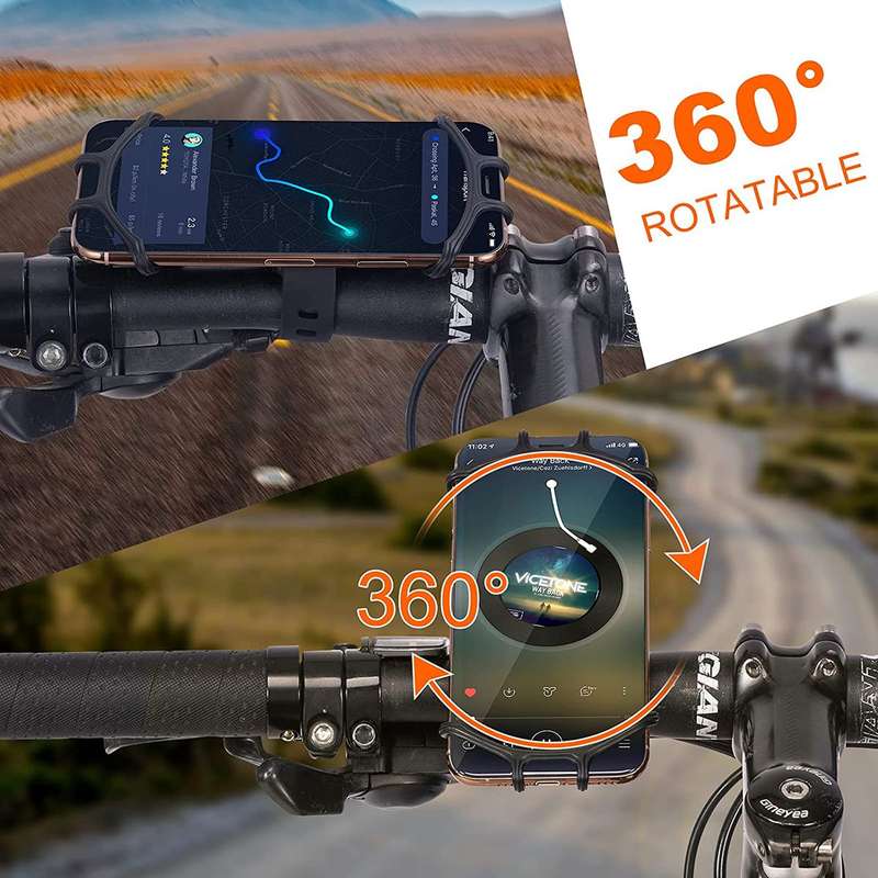 Fluir Essential Bicycle 360 Rubber Phone Holder
