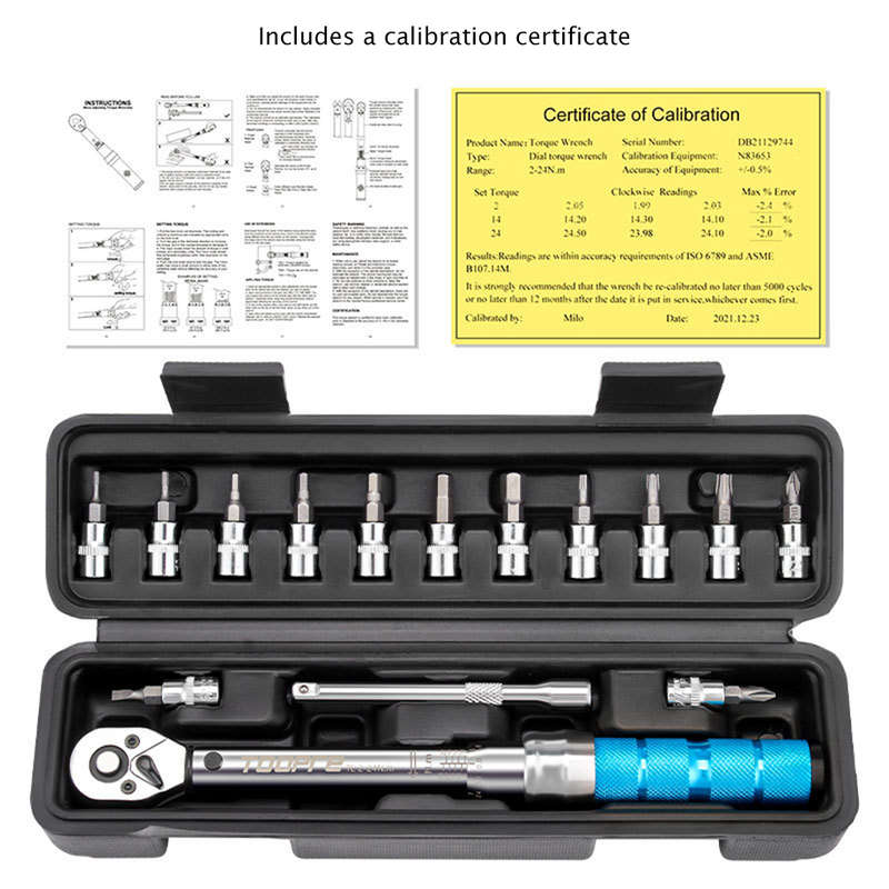 Toopre Workshop 2-24nm Torque Wrench Set &#8211; 16 Piece