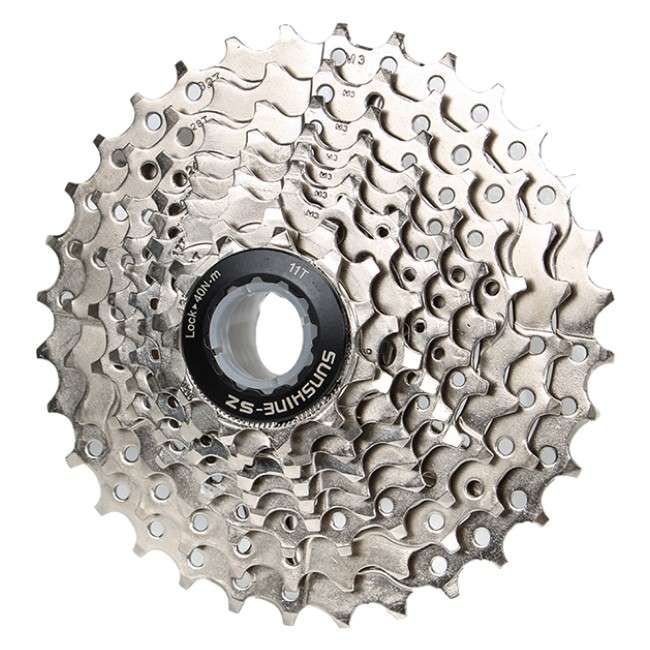 9 Speed 11-32T Silver MTB Bicycle Cassette HG Hub by Sunshine-SZ
