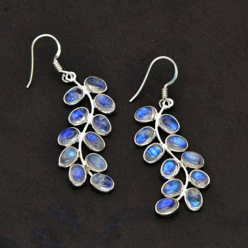 Alloy Leaf Design Light Purple Earrings