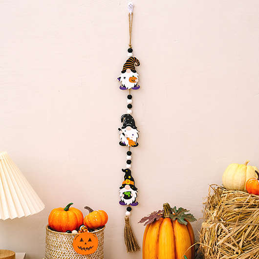Halloween Print Tassel Multi Color Pendant