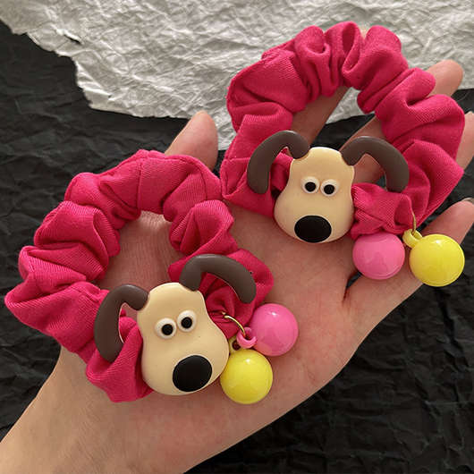 Multi Color Gromit Detail Twist Scrunchie