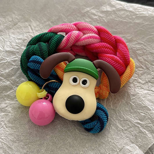Gromit Detail Twist Multi Color Scrunchie