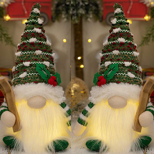 Christmas Santa Claus Green Doll Decoration
