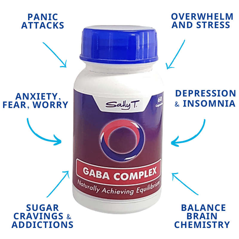 Sally T. GABA Complex 60 Capsules. Calming for sleep.