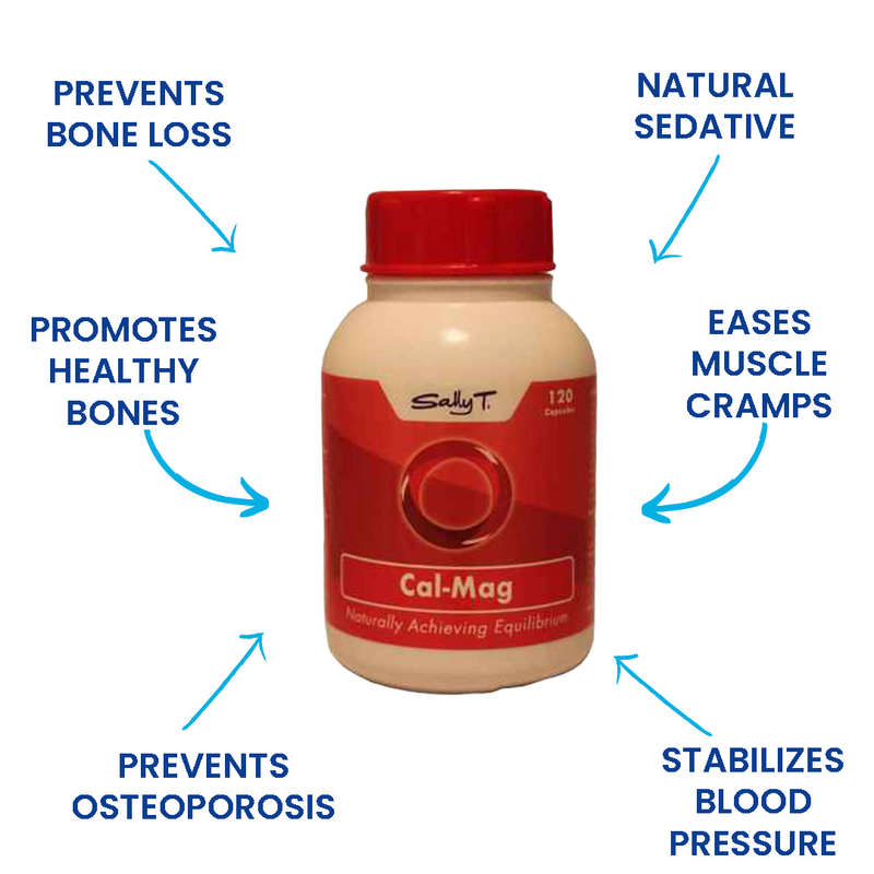 Sally T. Cal-Mag 120 Caps, Balanced Calcium & Magnesium