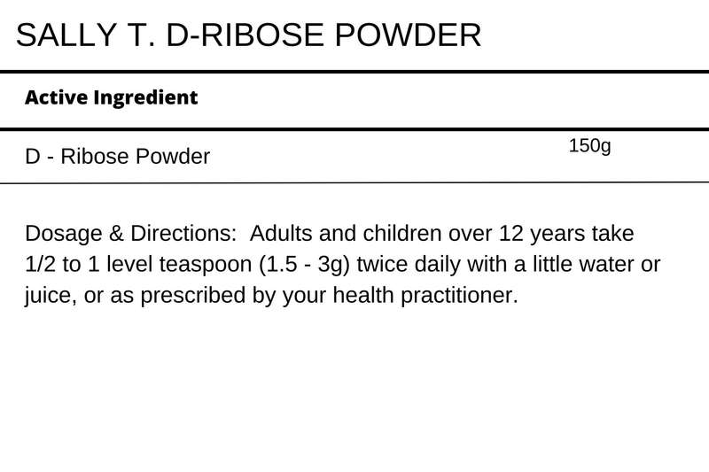 Sally T. D - Ribose Powder 150g. Energy booster.