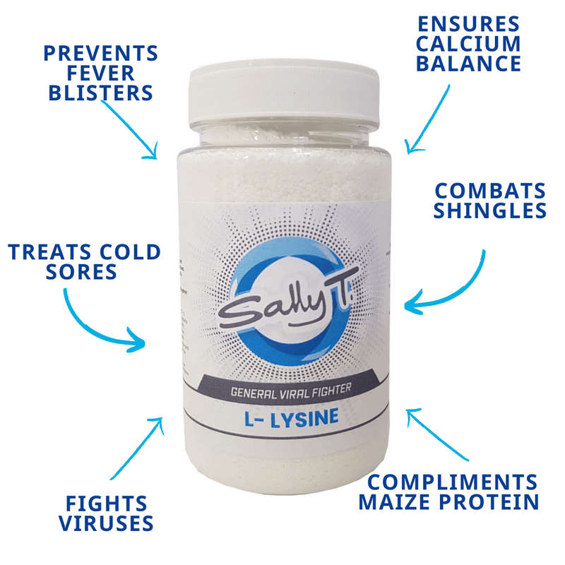 Sally T. L-Lysine Powder 150g x 2 Assists Fighting Herpes