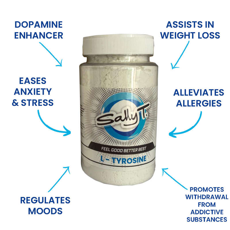 Sally T. L-Tyrosine Powder 100g x 2, Stress & Depression
