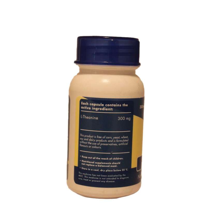 Sally T. L-Theanine 300mg/capsule, 60 Capsules. Anxiety and Brain Health