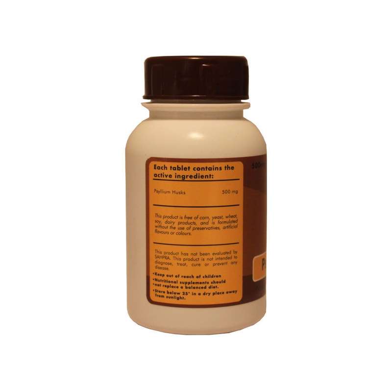 Sally T. Psyllium Husks, 500mg/capsule, 120 capsules. Refined Roughage