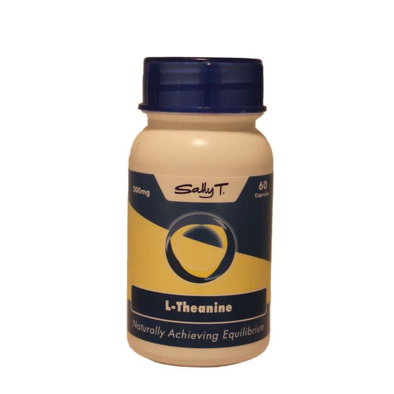 Sally T. L-Theanine 300mg/capsule, 60 Capsules. Anxiety and Brain Health