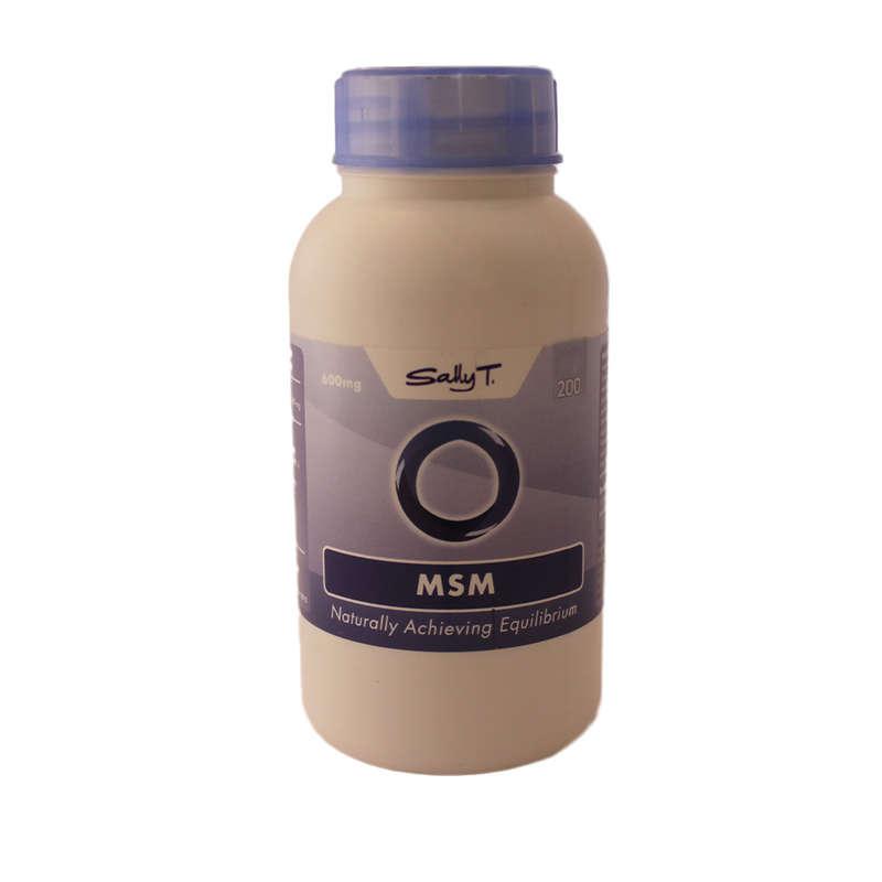 Sally T. MSM 600mg/capsule, 200 Capsules - Airborne Allergies, Joint & Skin, Hair & Nails
