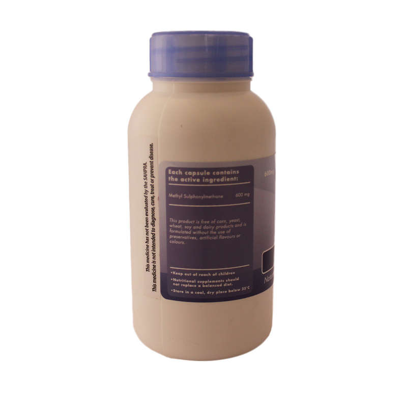 Sally T. MSM 600mg/capsule, 200 Capsules - Airborne Allergies, Joint & Skin, Hair & Nails
