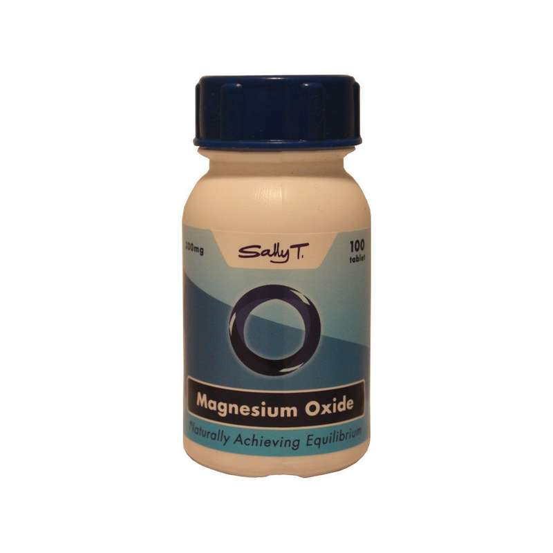 Sally T. Magnesium Oxide 300mg/tablets, 100 Tablets. Bowel Cleansing