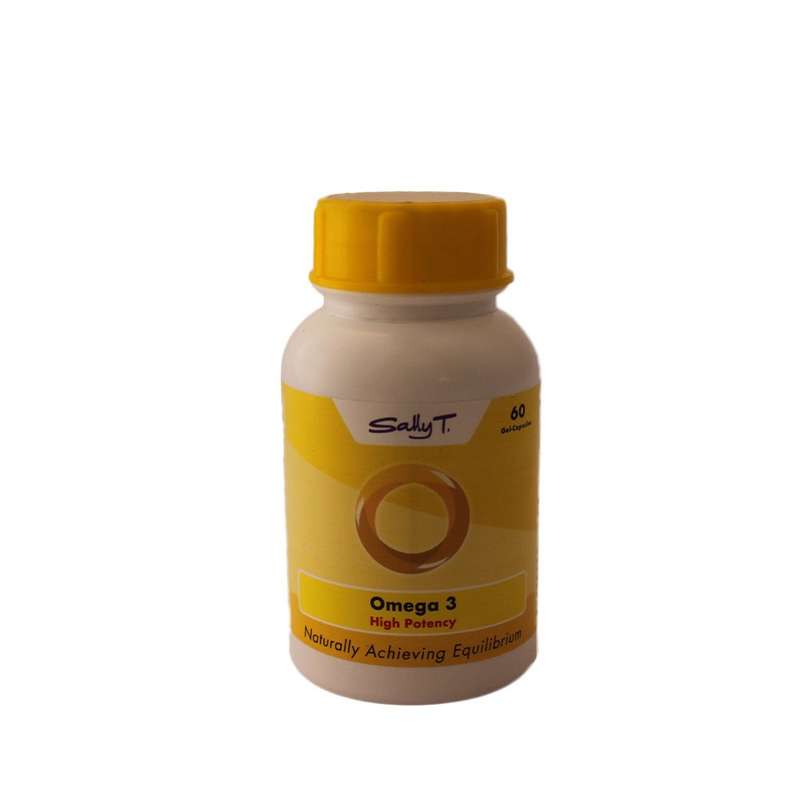 Sally T. Omega 3 High Potency 1250mg, 60 Capsules. Cardiovascular Health