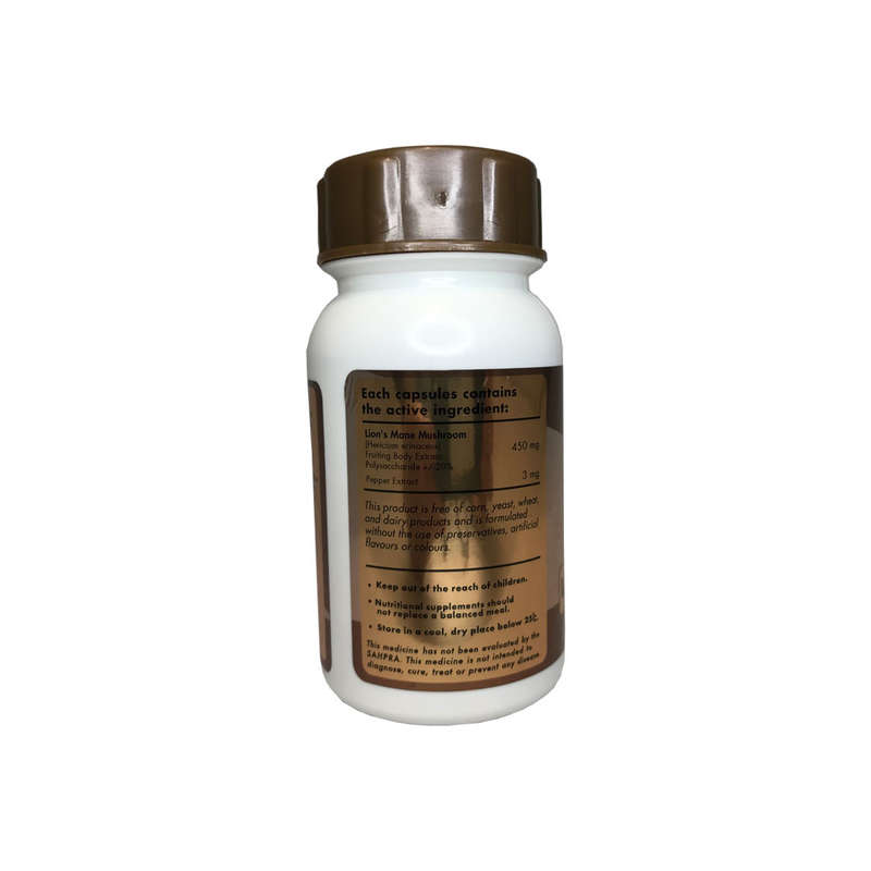 Sally T. Lions Mane 450mg/capsule, 60 Capsules. Brain & body booster