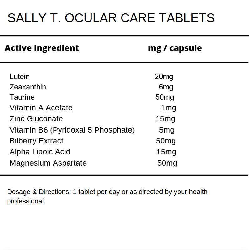 Sally T. Ocular Care 60 Tablets