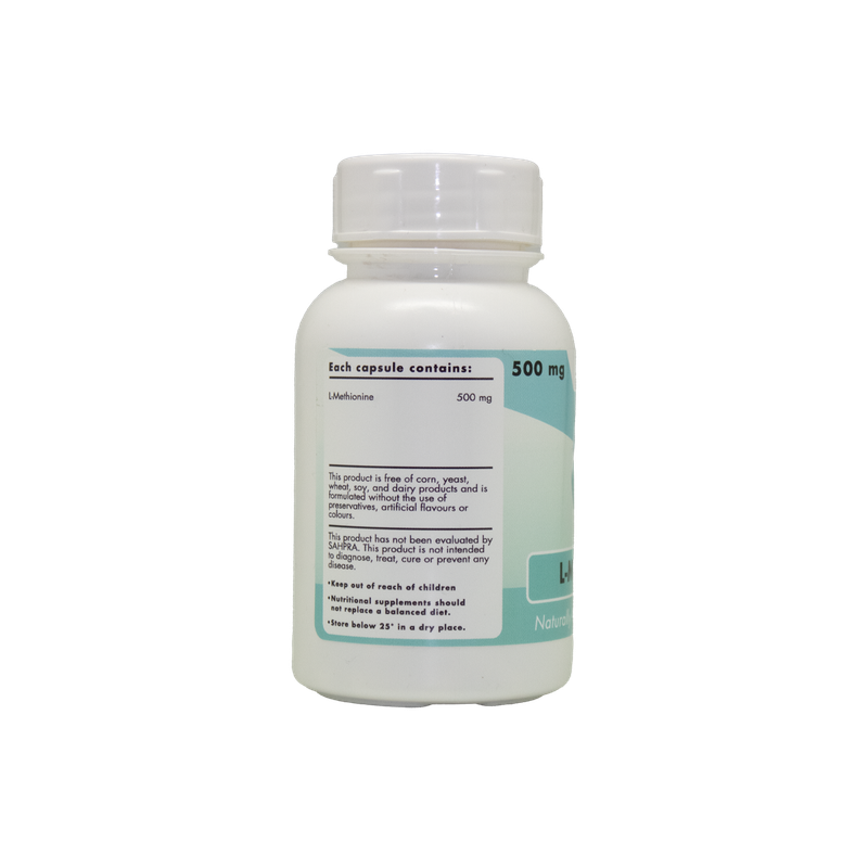Sally T. L-Methionine 500mg/capsules, 90 Capsules.  Fatty Liver & Estrogen Detox