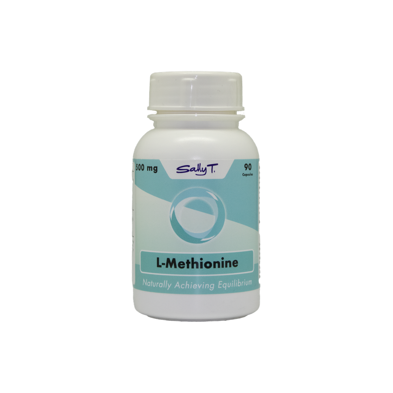 Sally T. L-Methionine 500mg/capsules, 90 Capsules.  Fatty Liver & Estrogen Detox