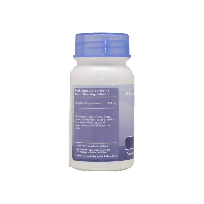 Sally T. MSM 600mg/capsule, 200 Capsules - Airborne Allergies, Joint & Skin, Hair & Nails