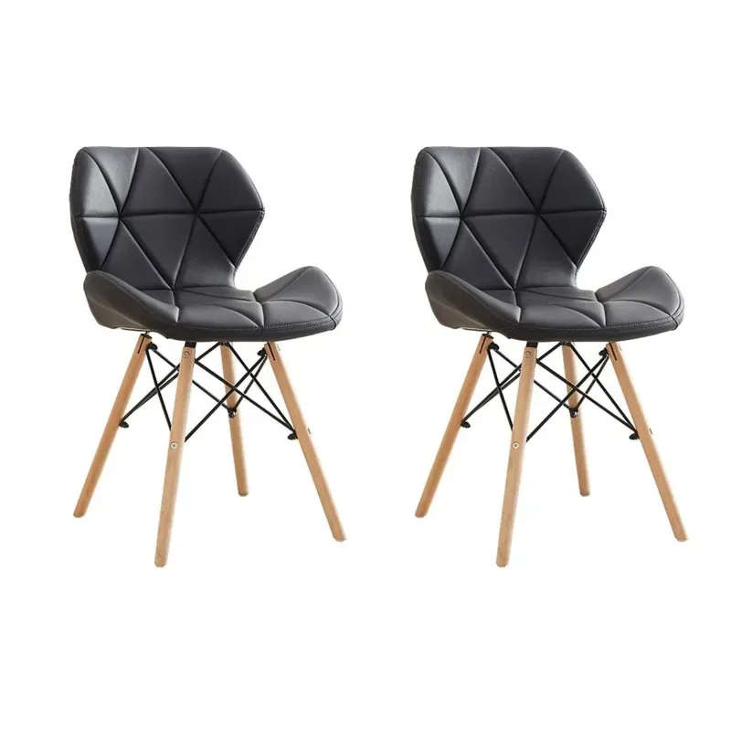 2 Piece Of Multifunctional Scandinavian Butterfly Design Ergonomic Chair Set