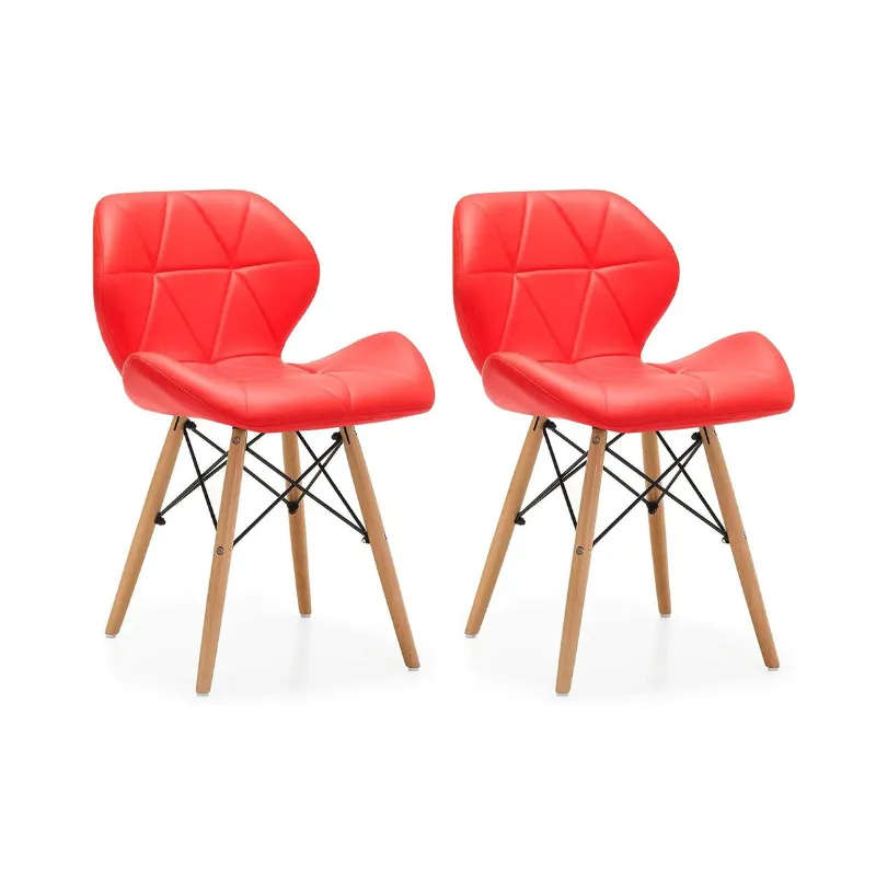 2 Piece Of Multifunctional Scandinavian Butterfly Design Ergonomic Chair Set