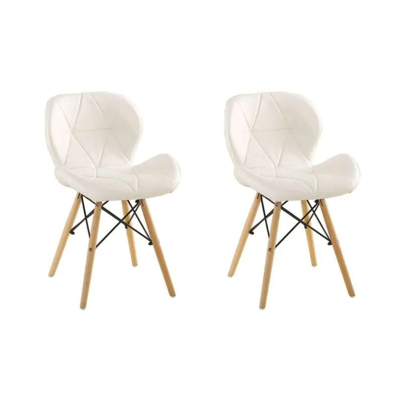 2 Piece Of Multifunctional Scandinavian Butterfly Design Ergonomic Chair Set