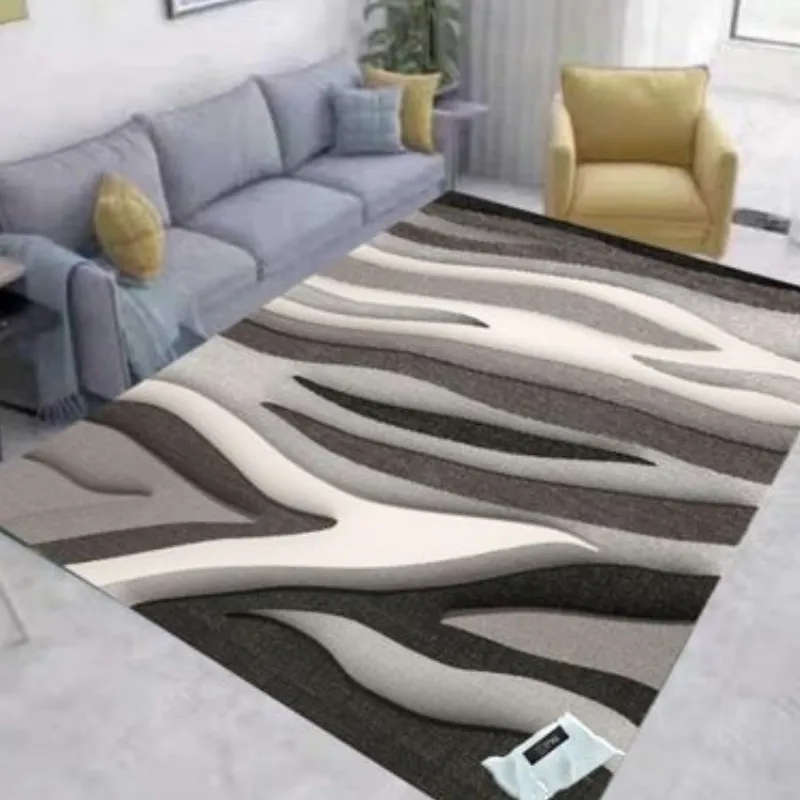 200cm by 150cm - Modern 3D Design Area 17 Rug & Complementary IYWA Tieback