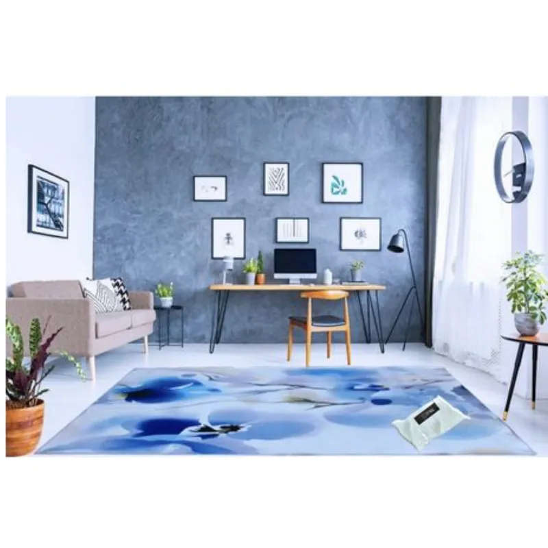 200cm by 150cm - Modern 3D Design Area 40 Rug & Complementary IYWA Tieback