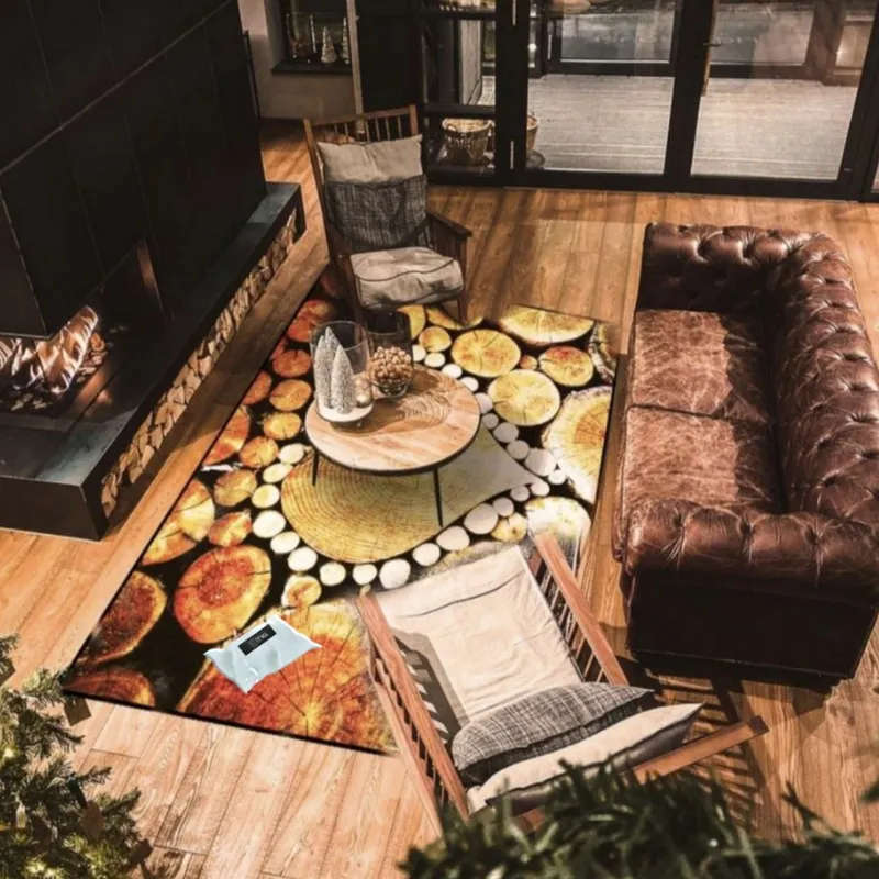 200cm by 150cm - Modern 3D Design Area 44 Rug & Complementary IYWA Tieback