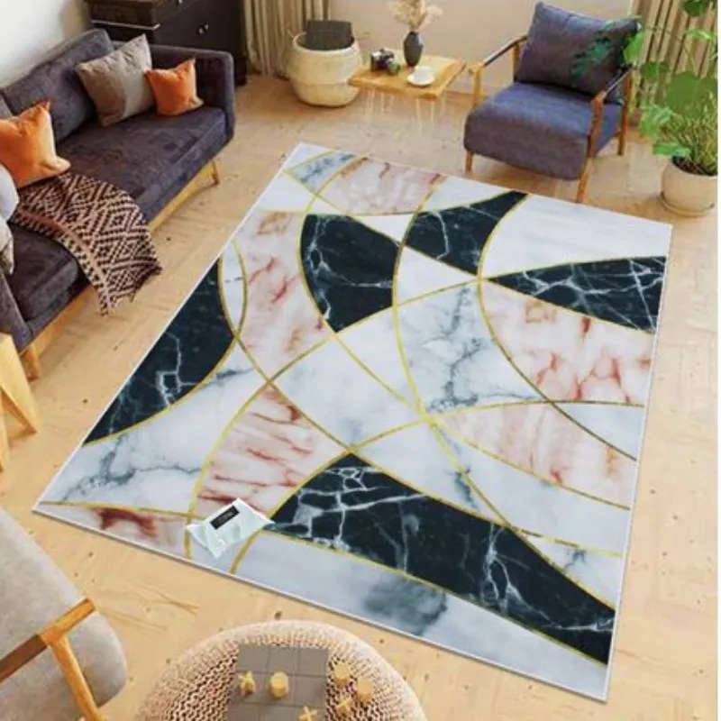 200cm by 150cm - Modern 3D Design Area 48 Rug & Complementary IYWA Tieback