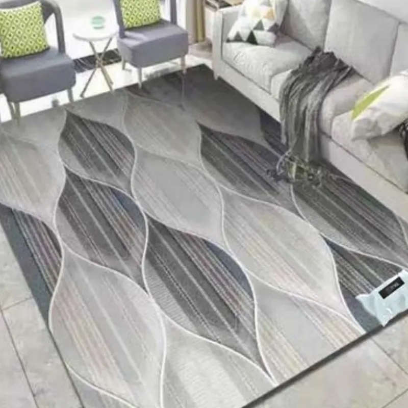 200cm by 150cm - Modern 3D Design Area 6 Rug & Complementary IYWA Tieback