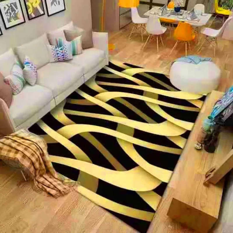 200cm by 150cm - Modern 3D Geometric Design Area 5 Rug