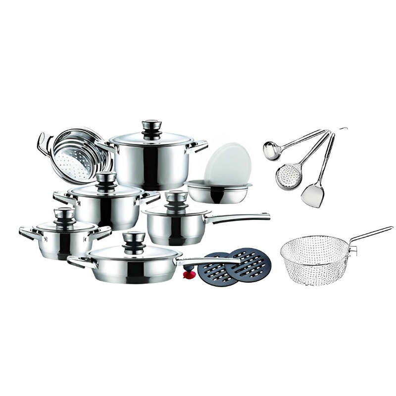 21-Piece Limited Edition Stainless Steel Induction Ready Cookware Set