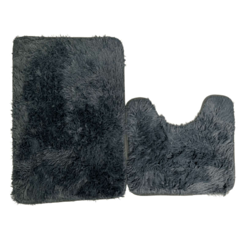 2pc Bathroom Rugs Shaggy Set