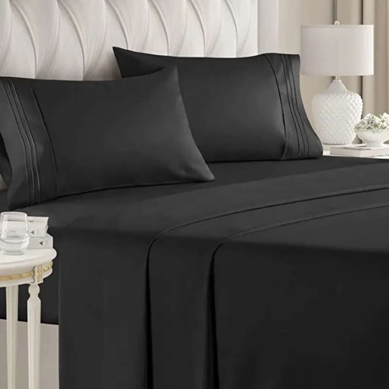 4 Piece Fitted Flat Sheet
