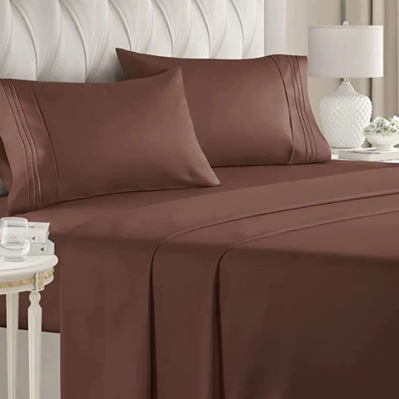 4 Piece Fitted Flat Sheet