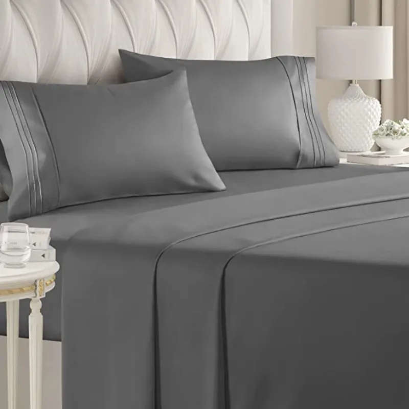 4 Piece Fitted Flat Sheet