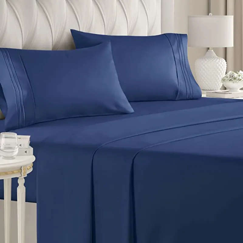 4 Piece Fitted Flat Sheet